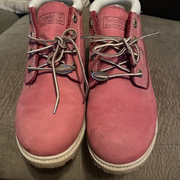 Pink Waterproof Timberland Boots - Picture 6 of 8